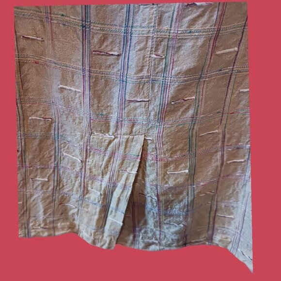 Chicos Design Vtg Beige Textured Button-Up Shirt  Lightweight Women Size 1 - Picture 7 of 7